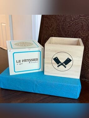 Viaje Chef’s Cut & Crowned Heads Le Pâtissier EMPTY Wooden Cigar Boxes LOT